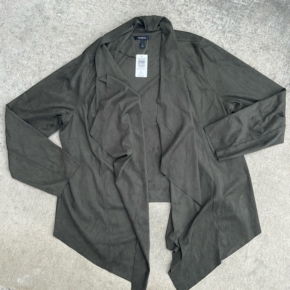 Torrid Dark Forest Green Cardigan Size 2
